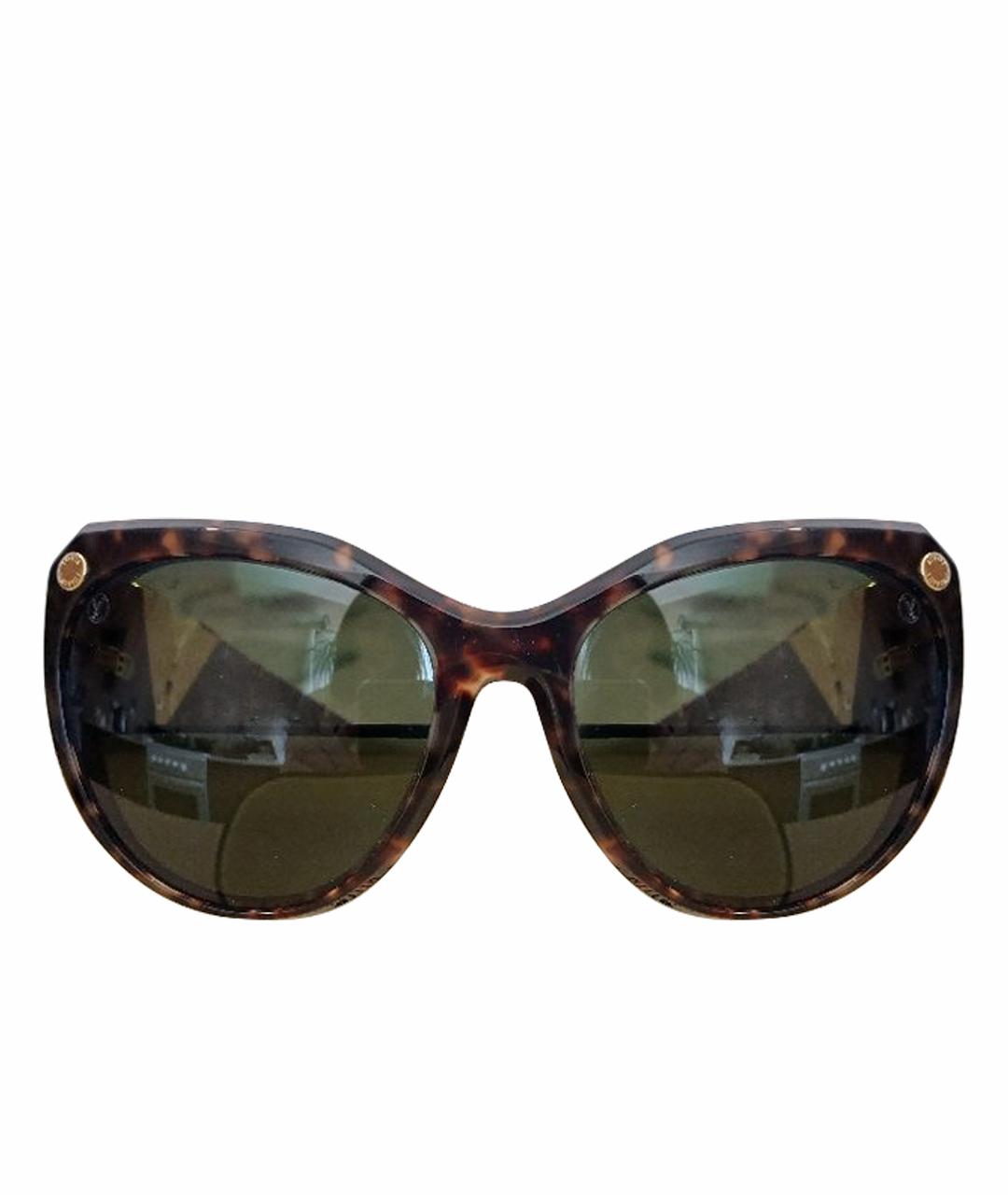 LOUIS VUITTON Коричневые пластиковые солнцезащитные очки, фото 1
