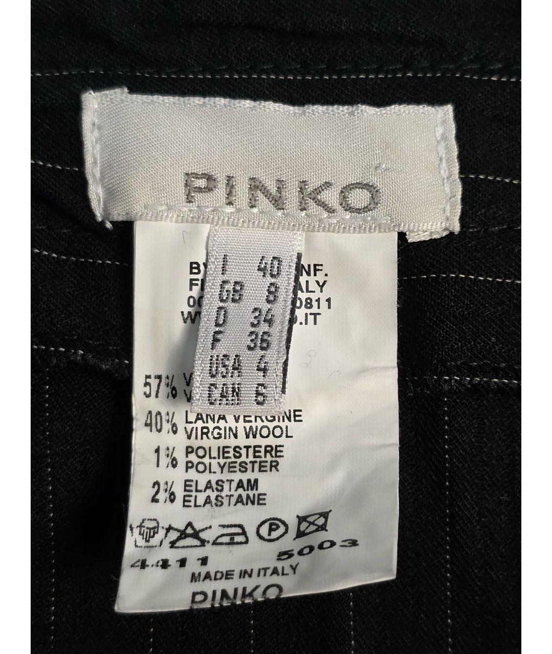 PINKO Черная вискозная юбка мини, фото 4