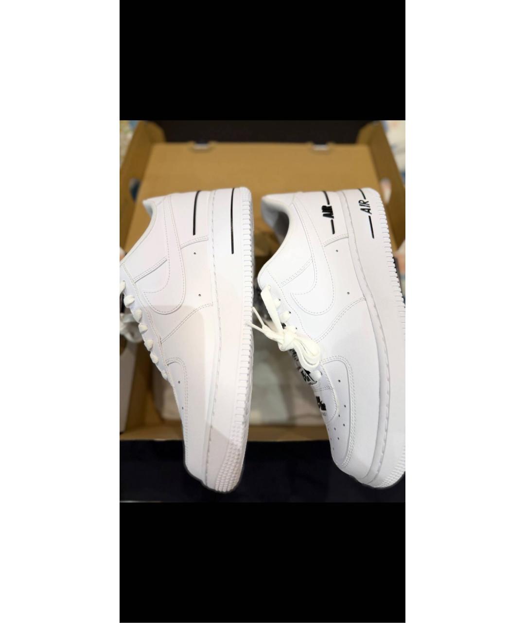 NIKE Белые кожаные кроссовки, фото 6