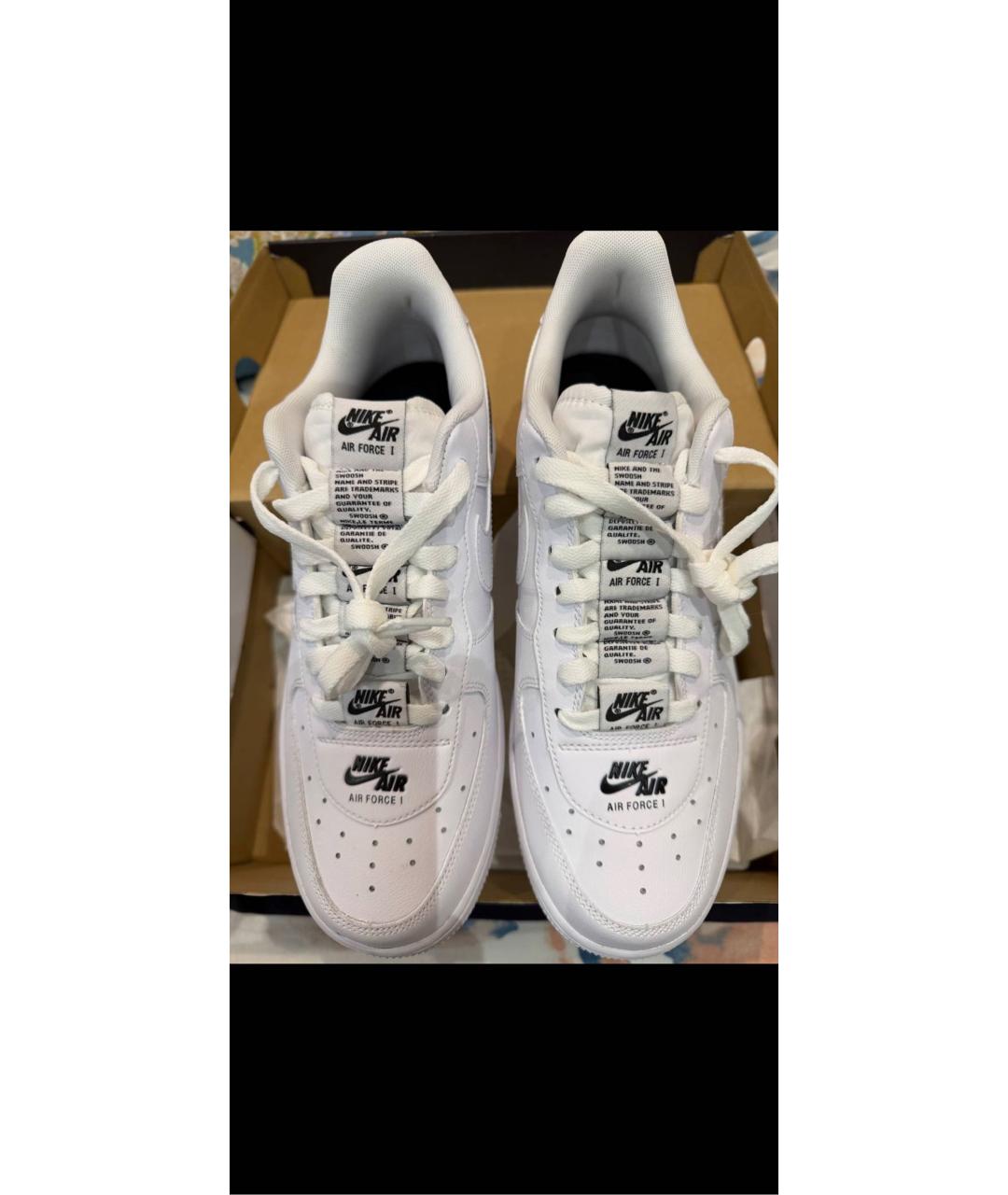 NIKE Белые кожаные кроссовки, фото 2