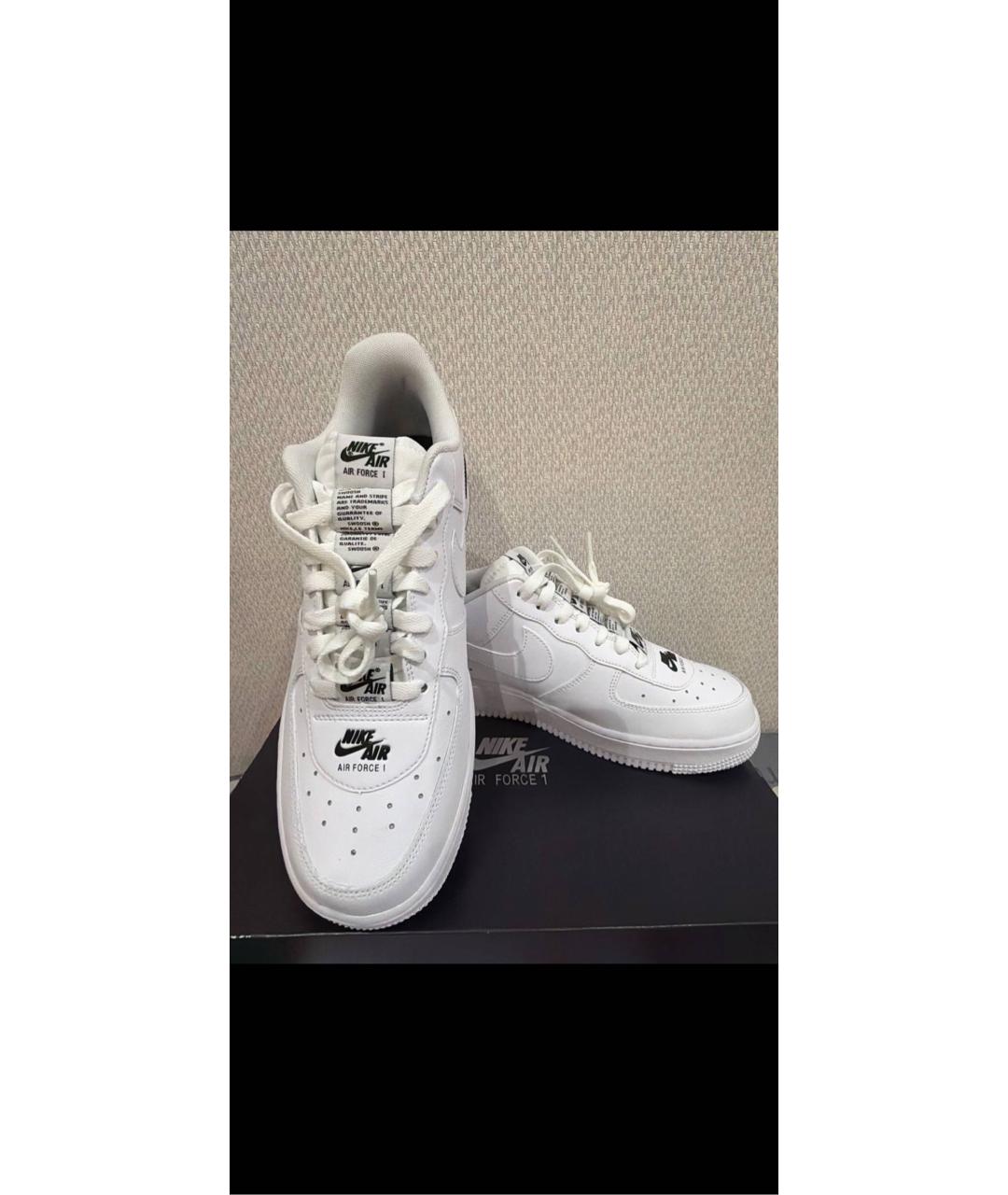 NIKE Белые кожаные кроссовки, фото 9