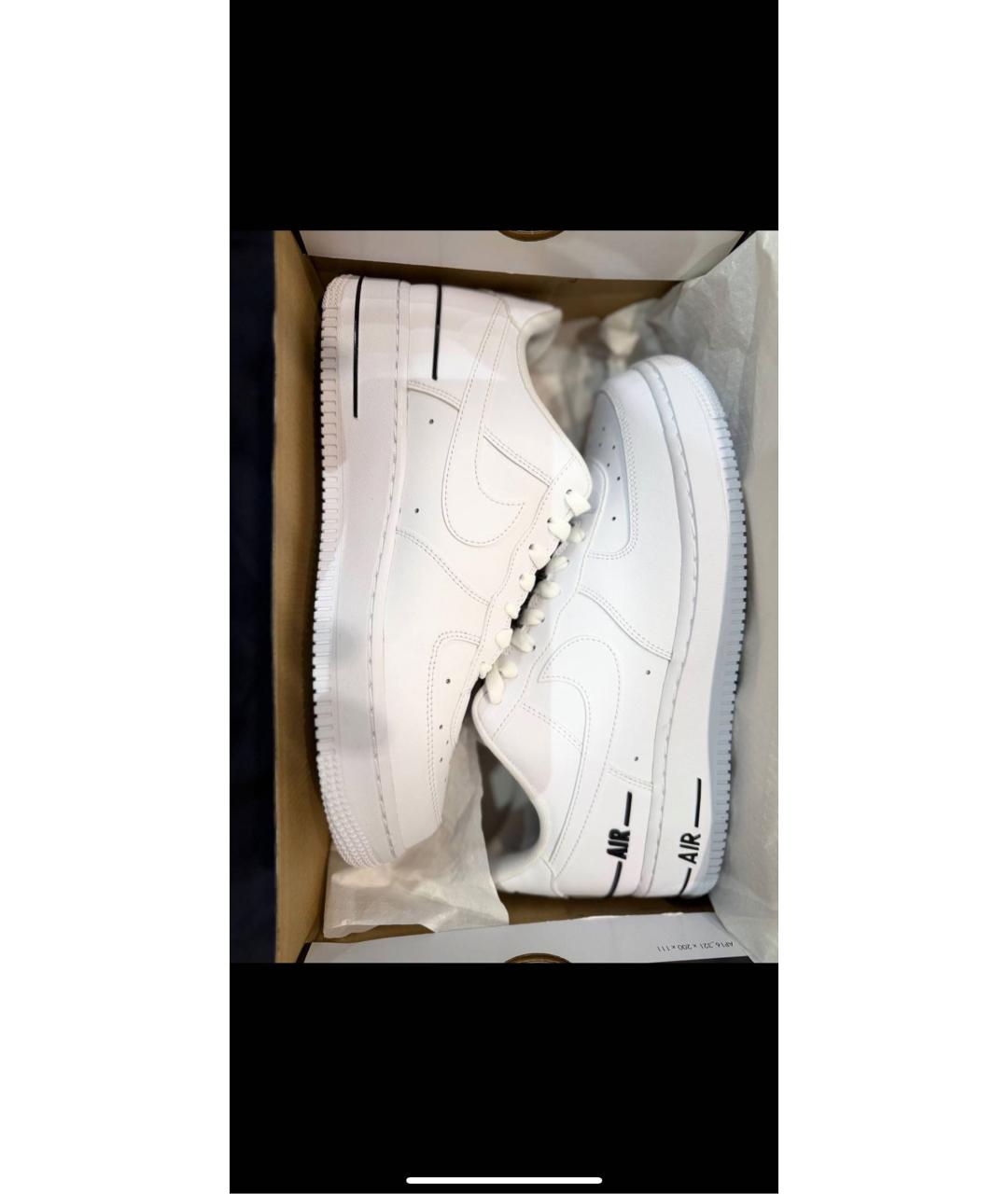 NIKE Белые кожаные кроссовки, фото 5