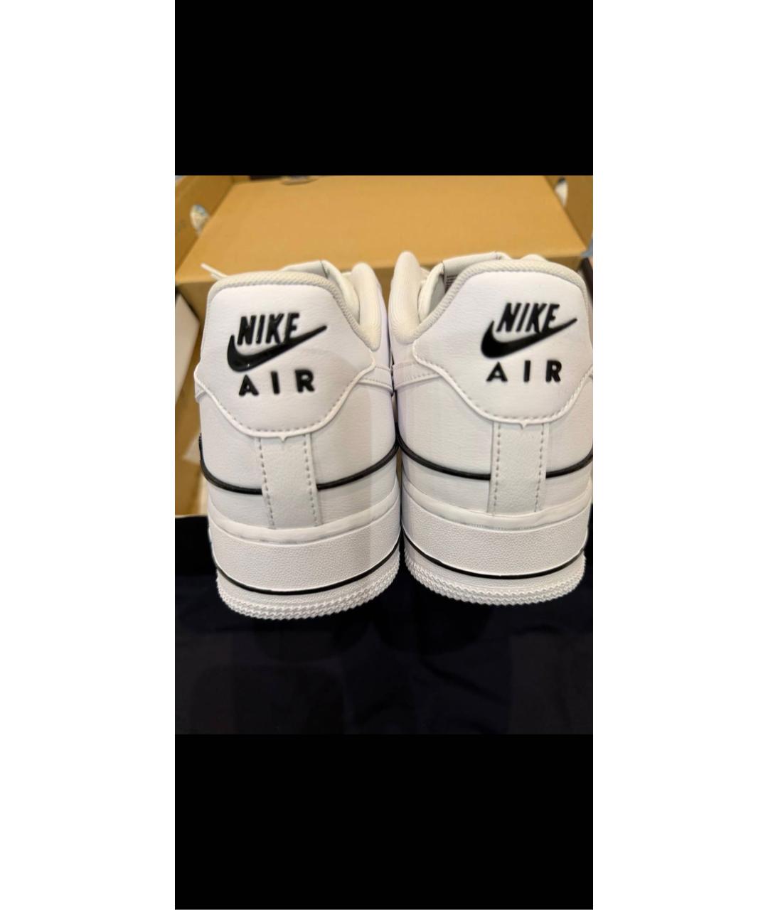 NIKE Белые кожаные кроссовки, фото 4