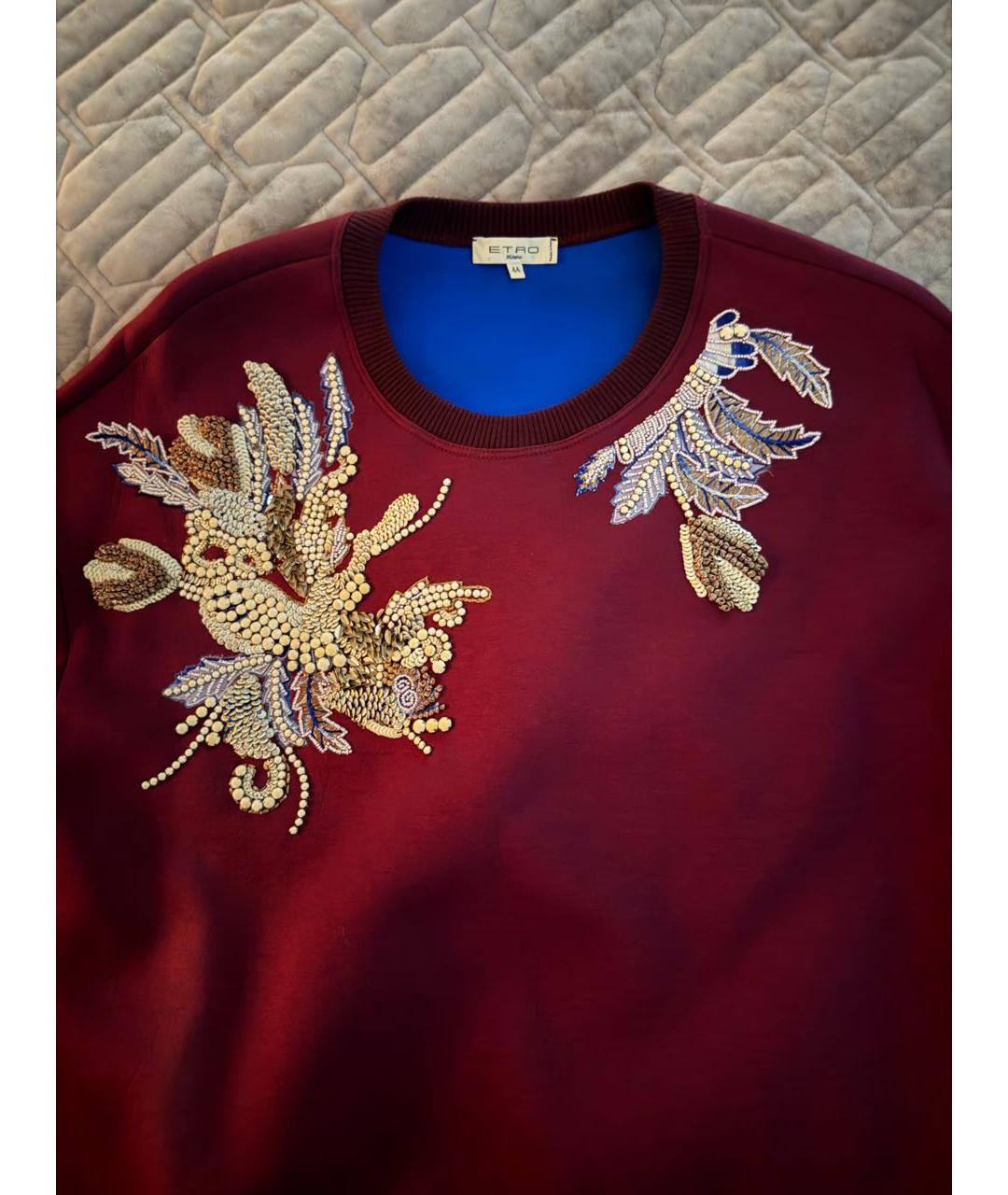 ETRO Бордовая футболка, фото 3