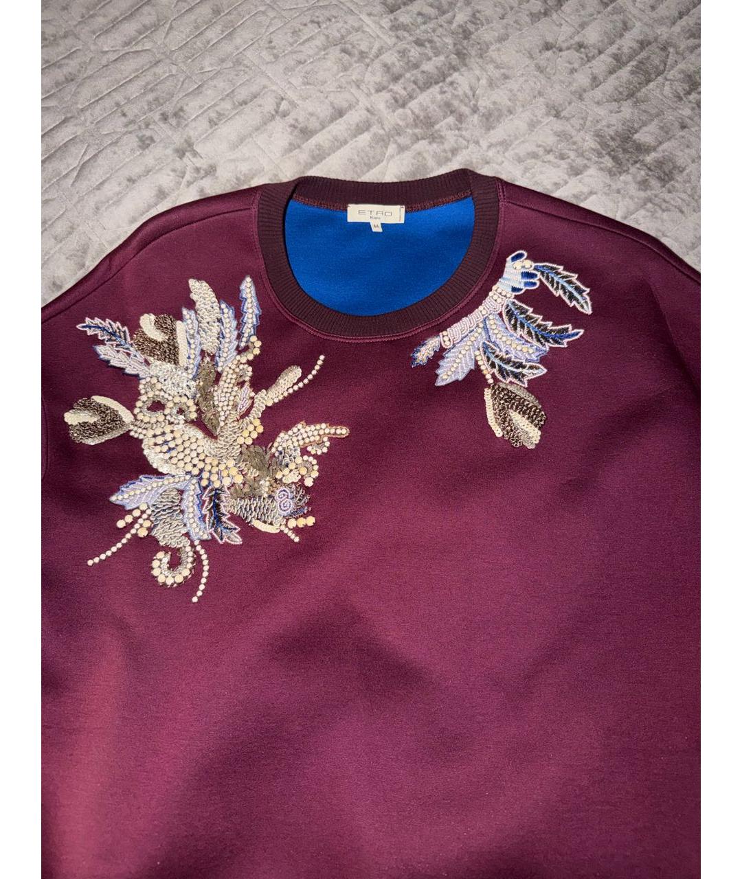 ETRO Бордовая футболка, фото 4