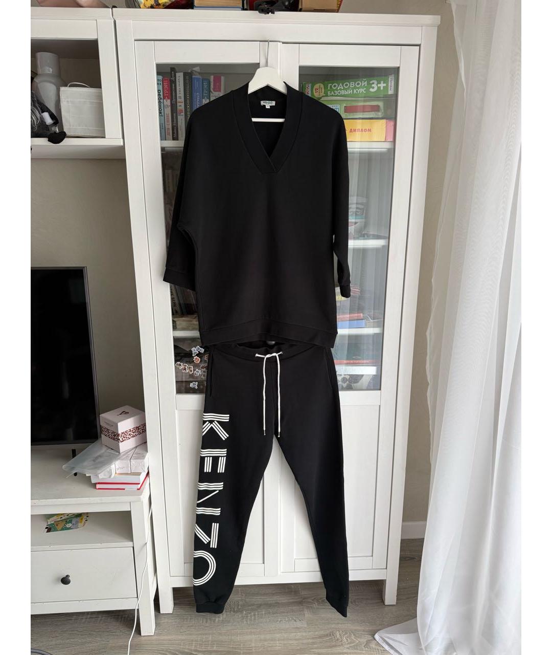 KENZO Черный хлопковый спортивные костюмы, фото 5