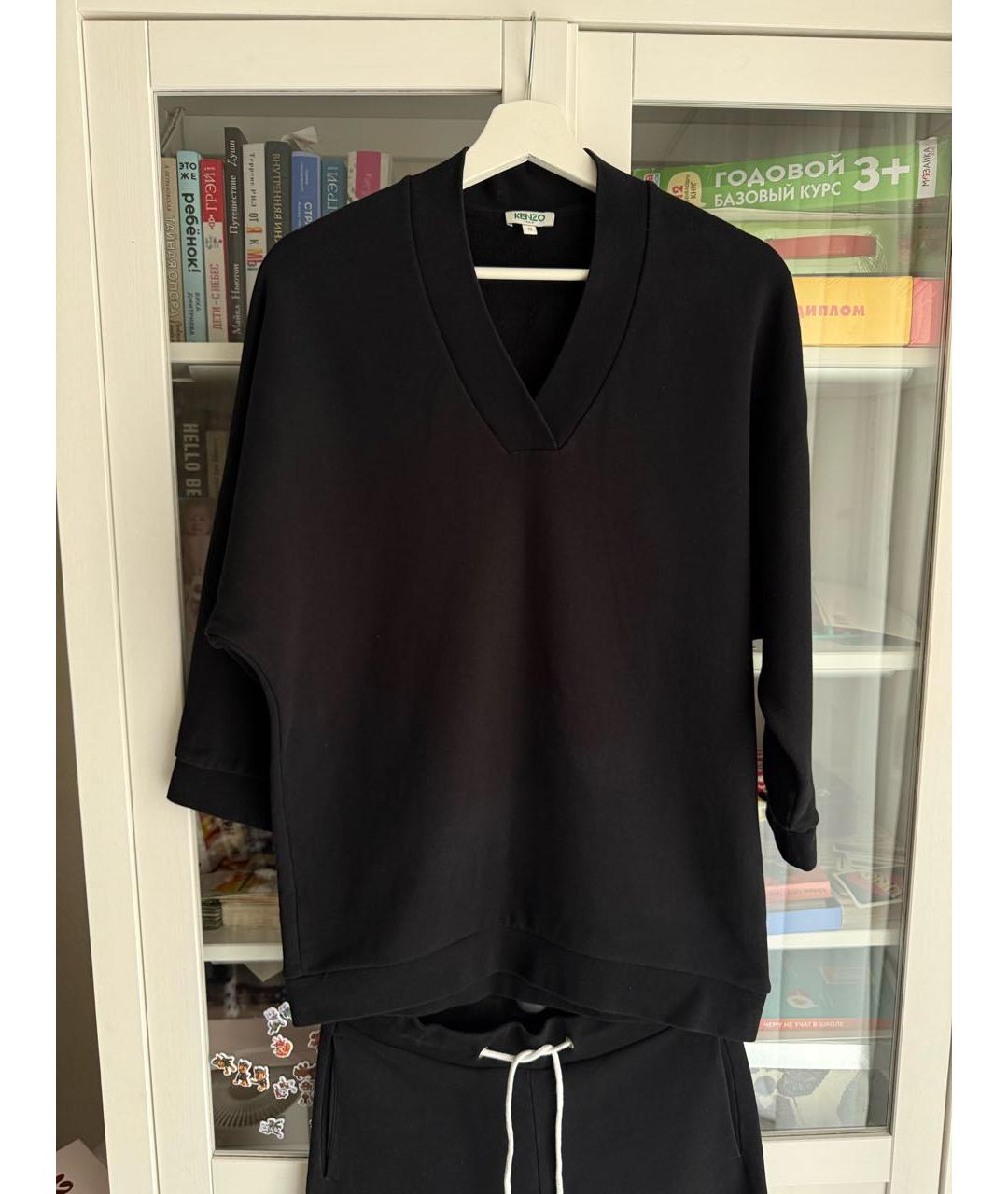 KENZO Черный хлопковый спортивные костюмы, фото 4