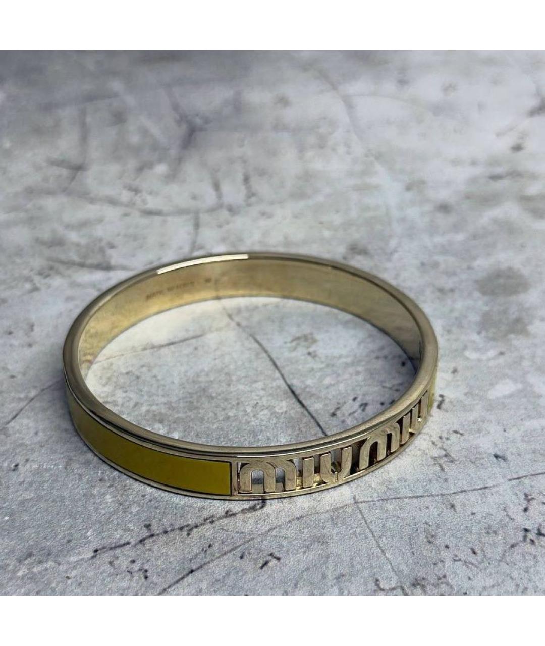 MIU MIU Горчичный браслет, фото 1