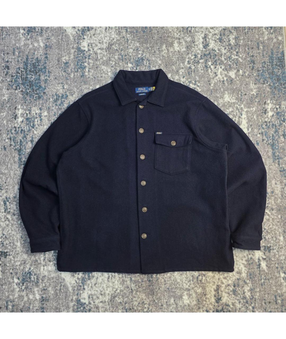 POLO RALPH LAUREN Темно-синяя шерстяная куртка, фото 7