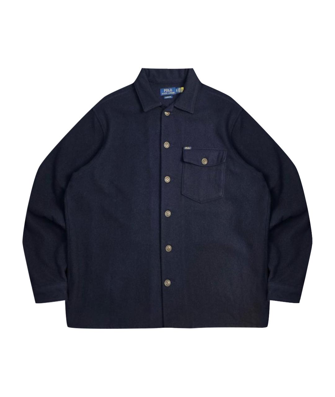 POLO RALPH LAUREN Темно-синяя шерстяная куртка, фото 1