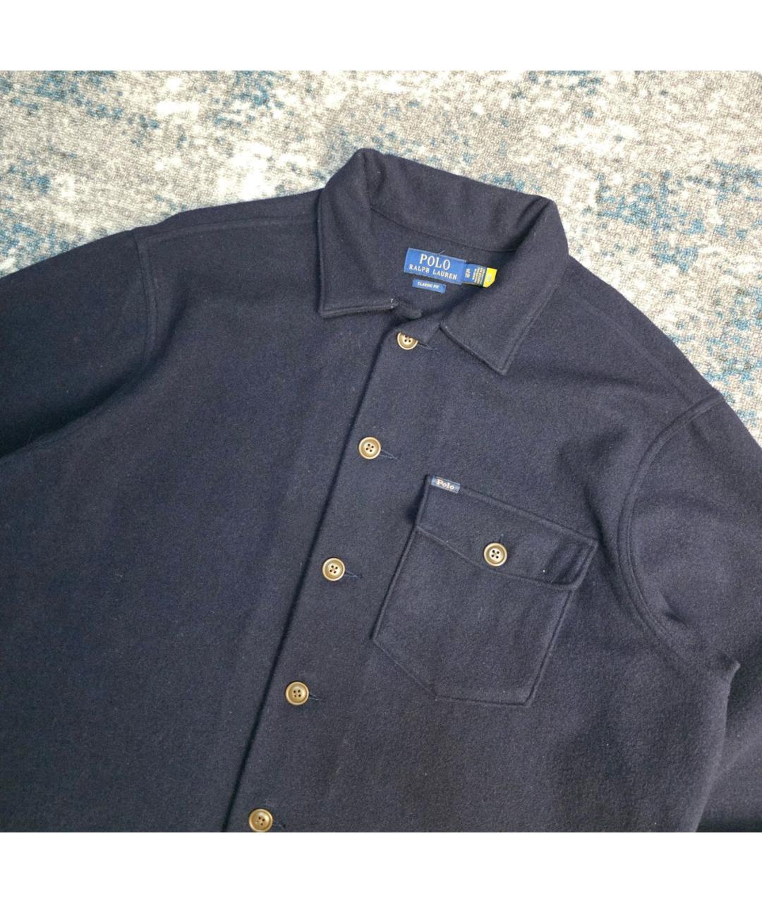 POLO RALPH LAUREN Темно-синяя шерстяная куртка, фото 3