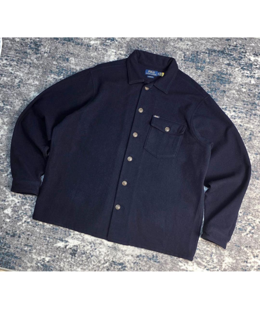 POLO RALPH LAUREN Темно-синяя шерстяная куртка, фото 2