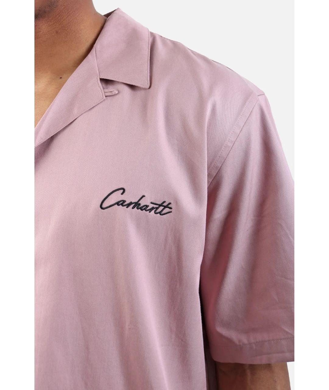 CARHARTT Розовая хлопковая кэжуал рубашка, фото 4