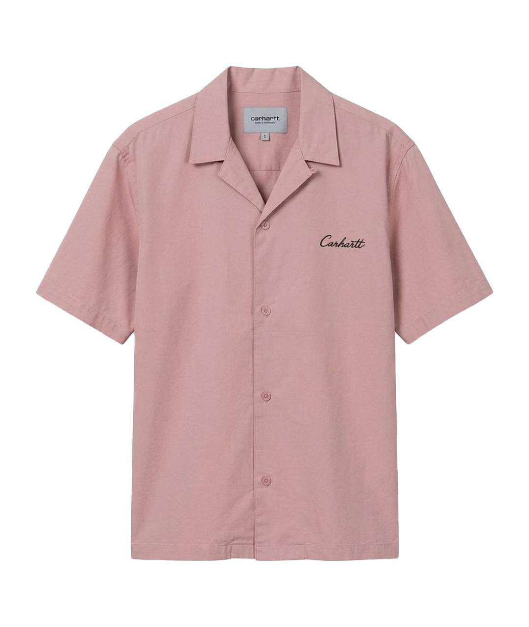 CARHARTT Розовая хлопковая кэжуал рубашка, фото 1