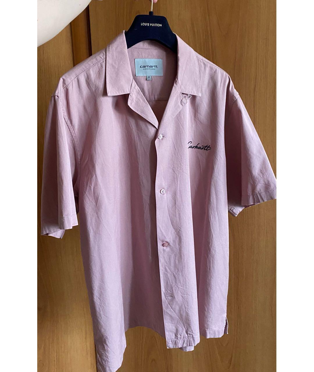 CARHARTT Розовая хлопковая кэжуал рубашка, фото 5