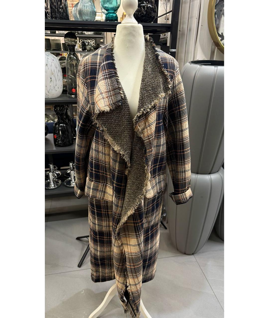 CHLOE Синее шерстяное пальто, фото 7