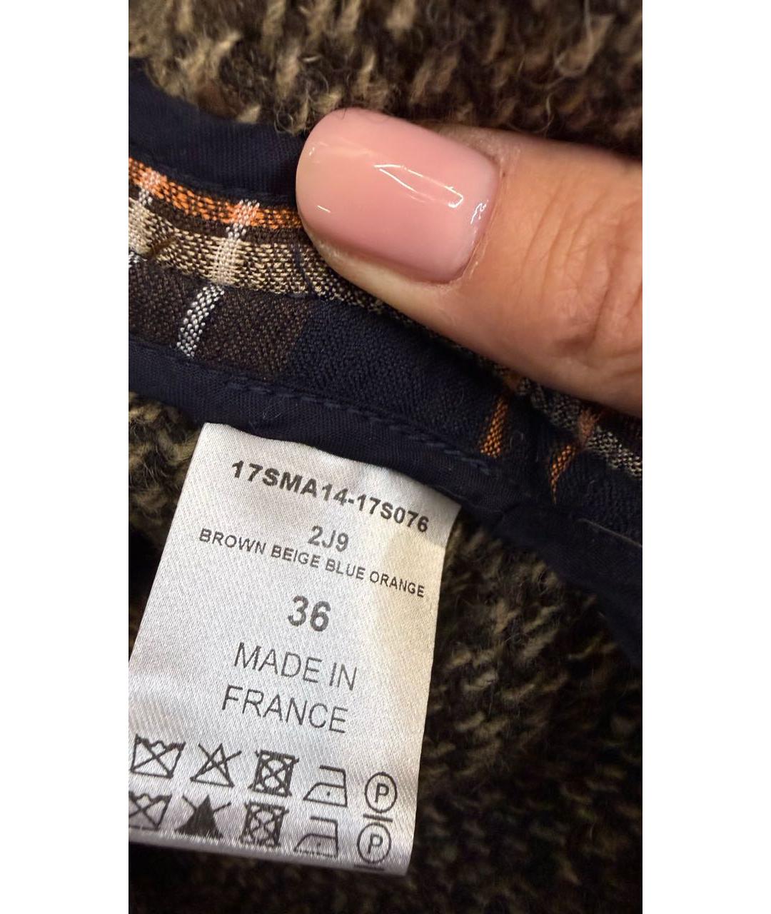 CHLOE Синее шерстяное пальто, фото 5