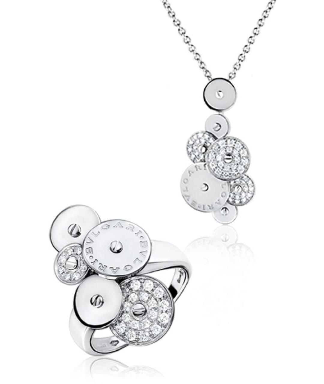 BVLGARI Серебряное колье из белого золота, фото 1