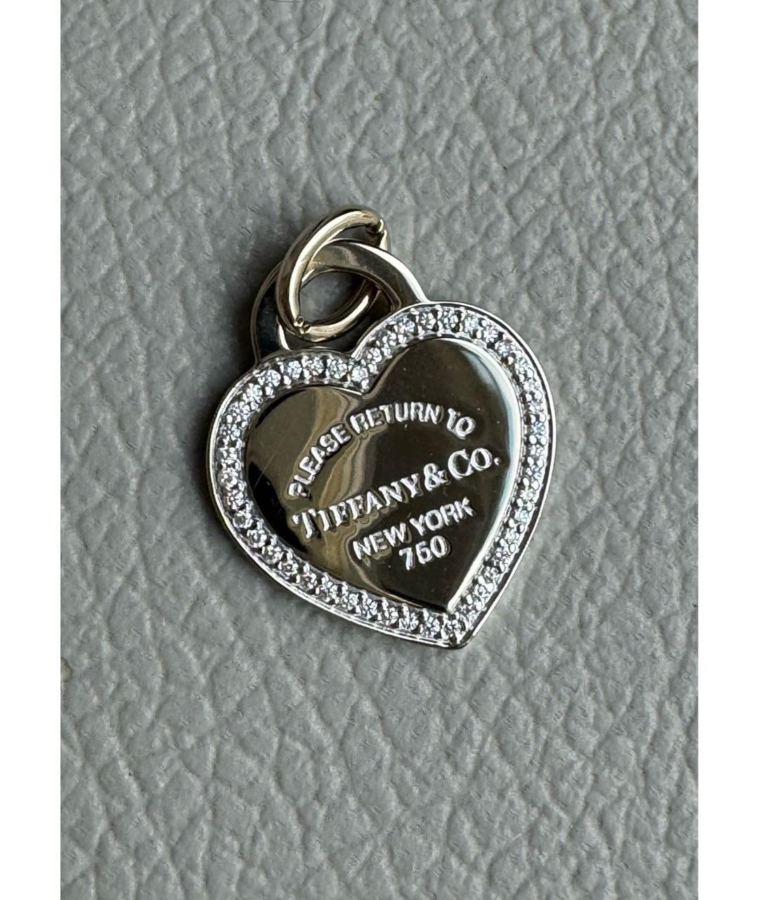 TIFFANY&CO Серебрянный кулон из белого золота, фото 9