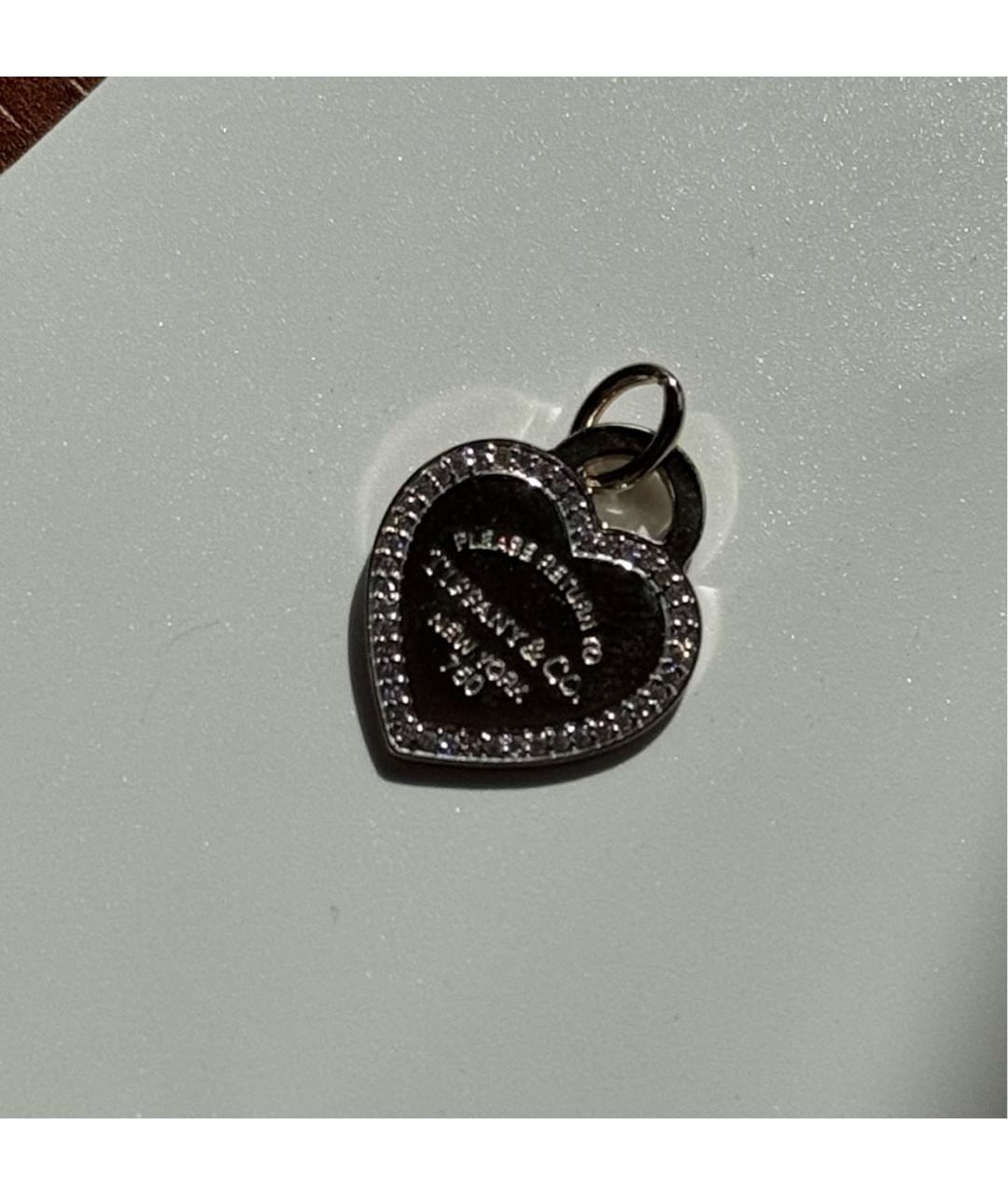 TIFFANY&CO Серебрянный кулон из белого золота, фото 5