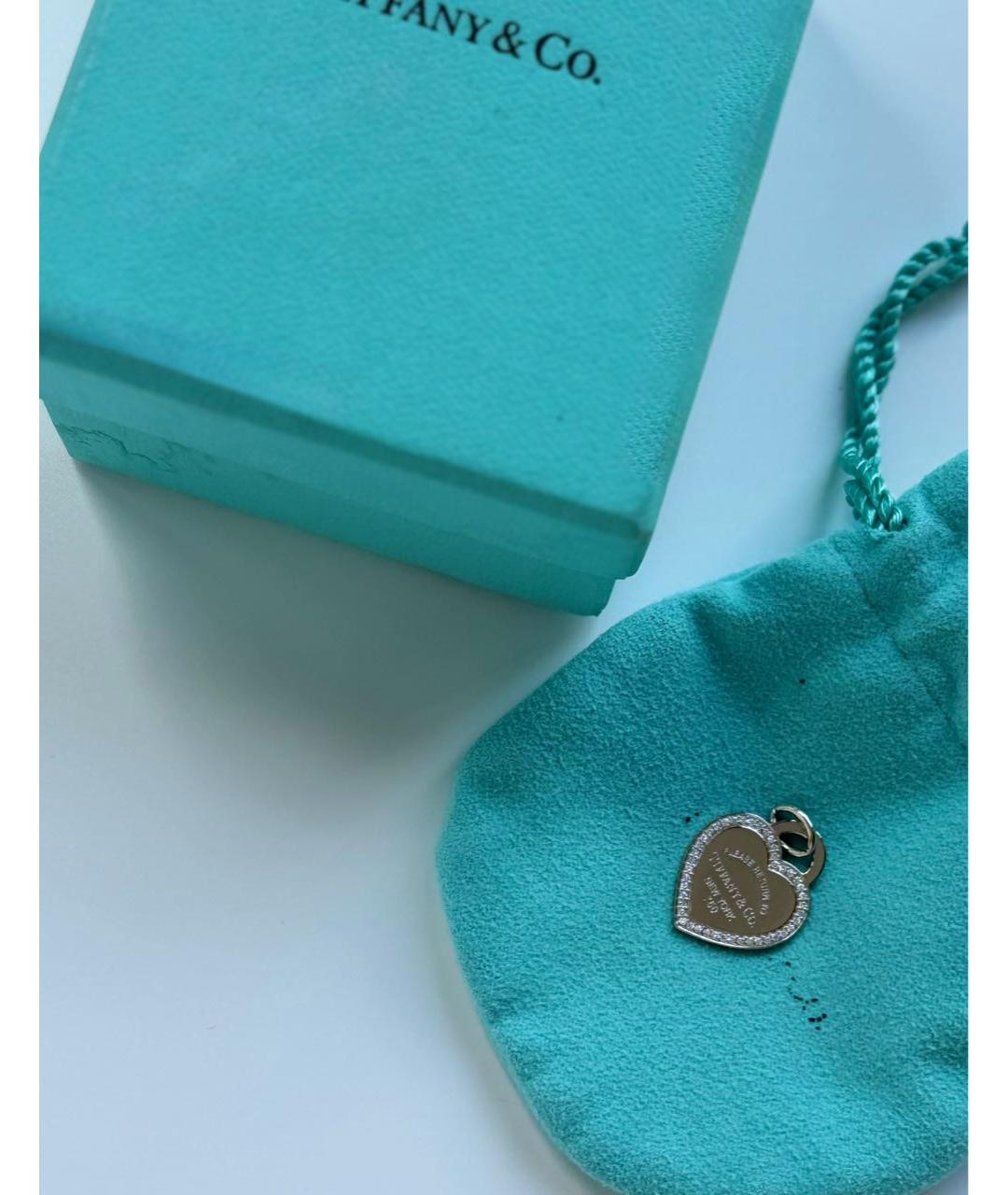 TIFFANY&CO Серебрянный кулон из белого золота, фото 7