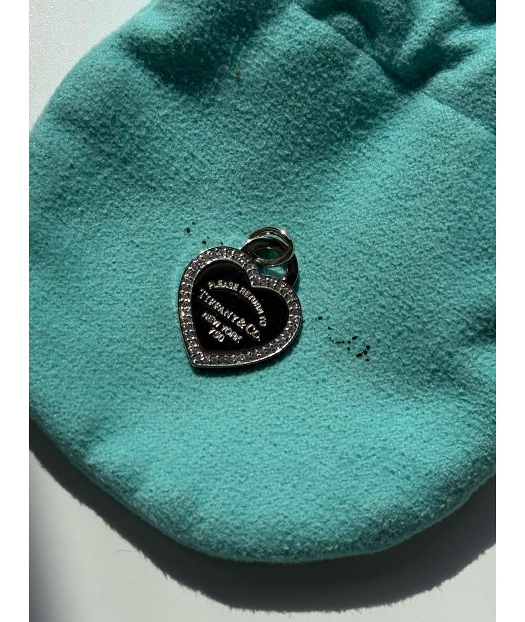 TIFFANY&CO Серебрянный кулон из белого золота, фото 3