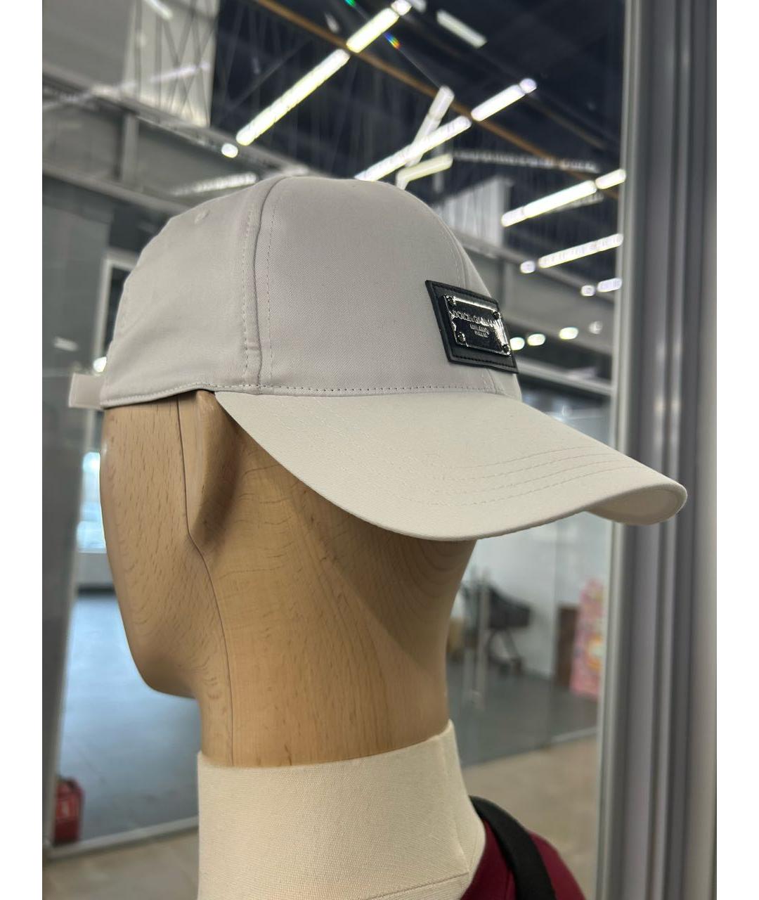 DOLCE&GABBANA Белая хлопковая кепка/бейсболка, фото 8