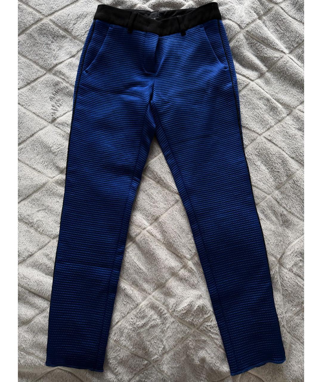 SPORT MAX CODE Синие полиамидовые брюки узкие, фото 8