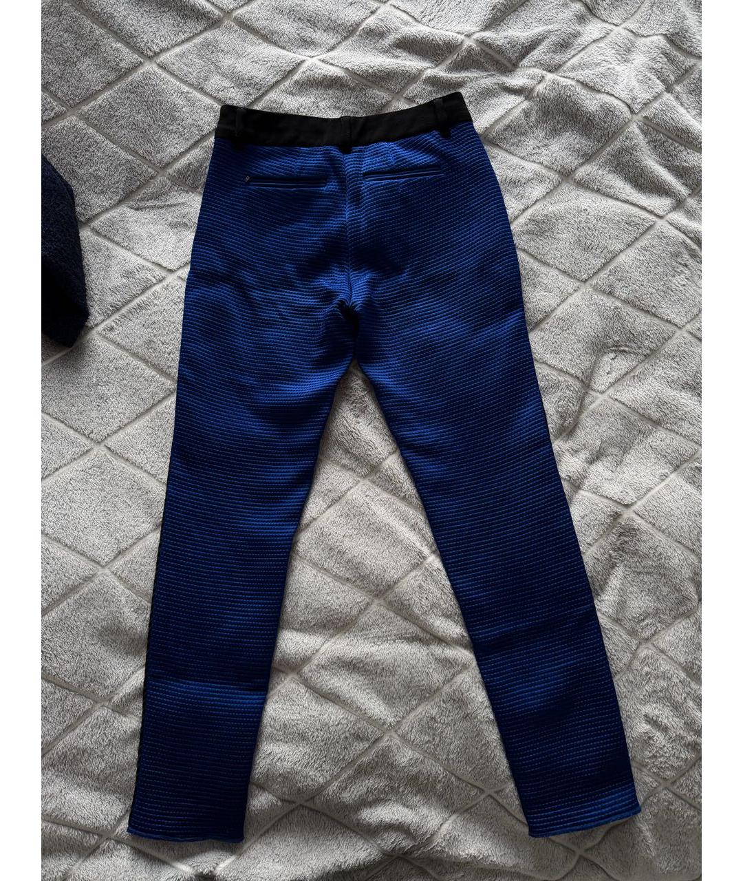 SPORT MAX CODE Синие полиамидовые брюки узкие, фото 2