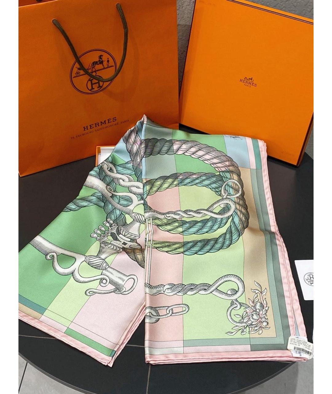 HERMES Шелковый шарф, фото 2