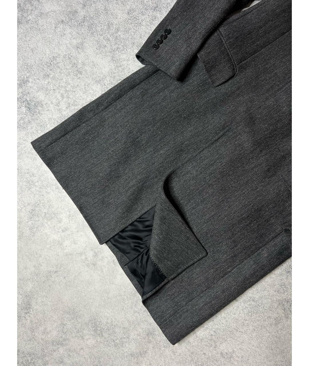 CERRUTI 1881 Серое шерстяное пальто, фото 3