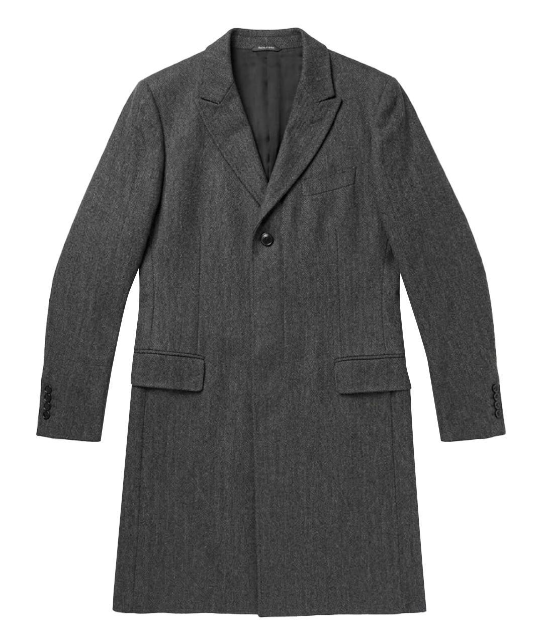 CERRUTI 1881 Серое шерстяное пальто, фото 1