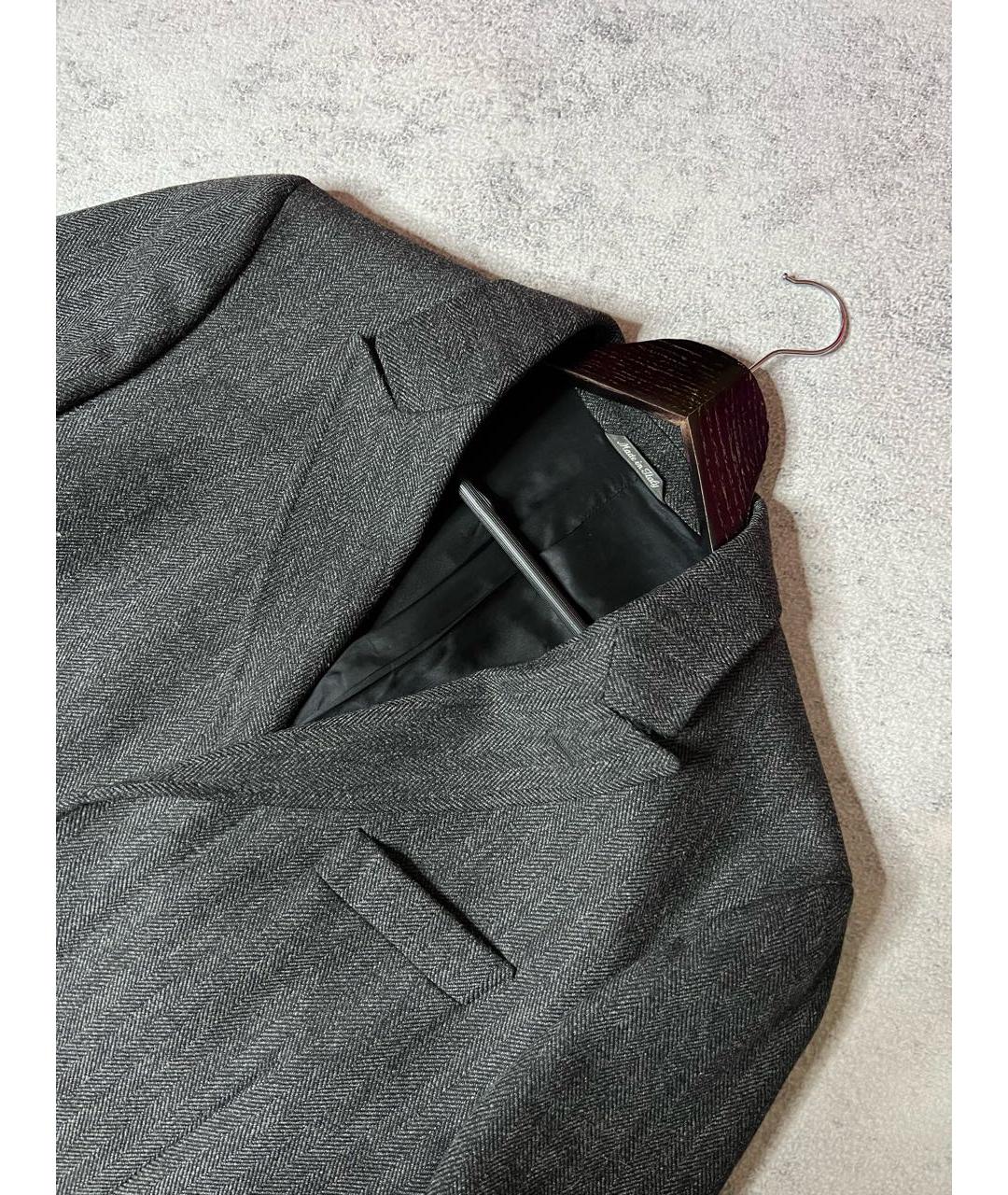 CERRUTI 1881 Серое шерстяное пальто, фото 2