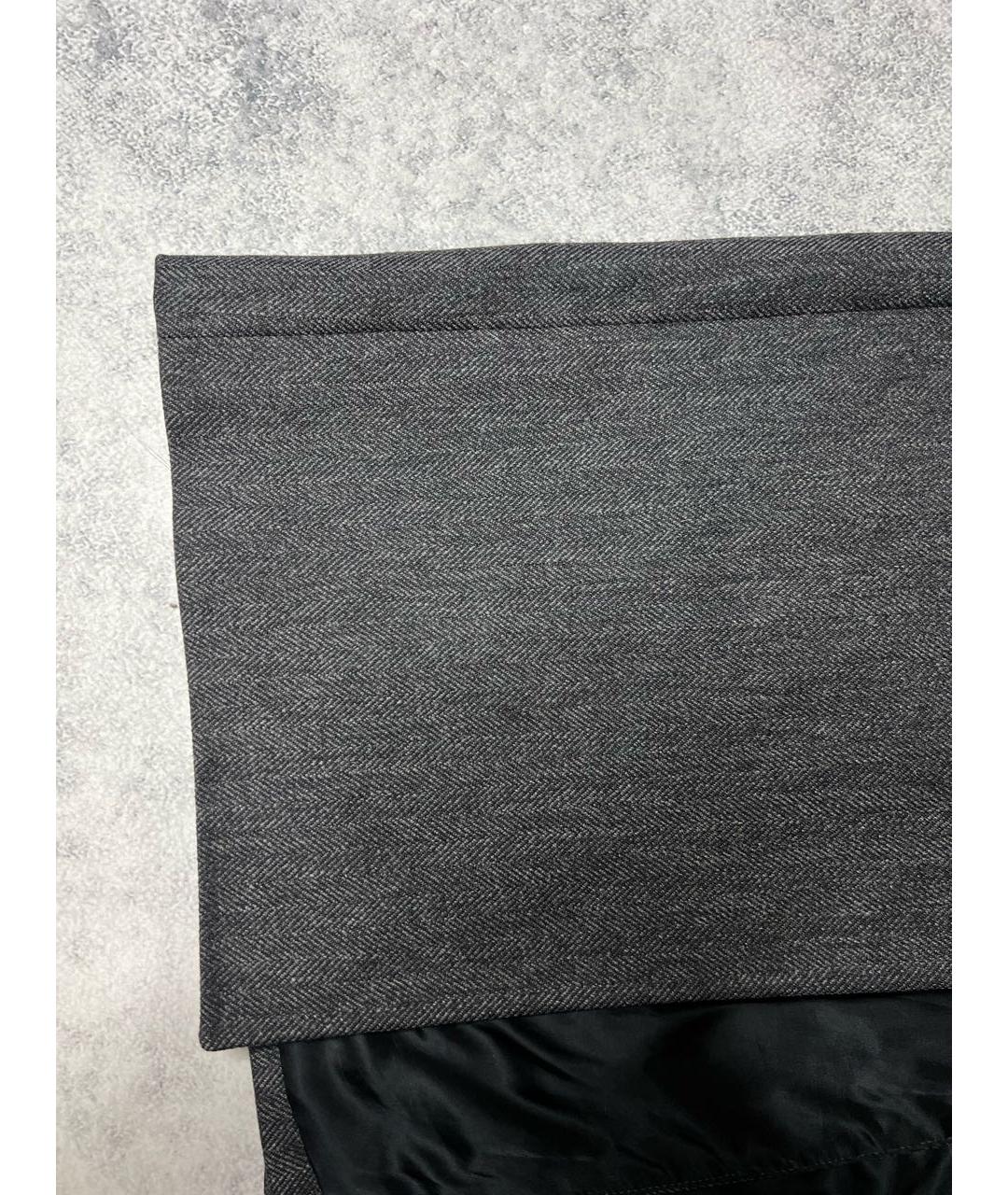 CERRUTI 1881 Серое шерстяное пальто, фото 6