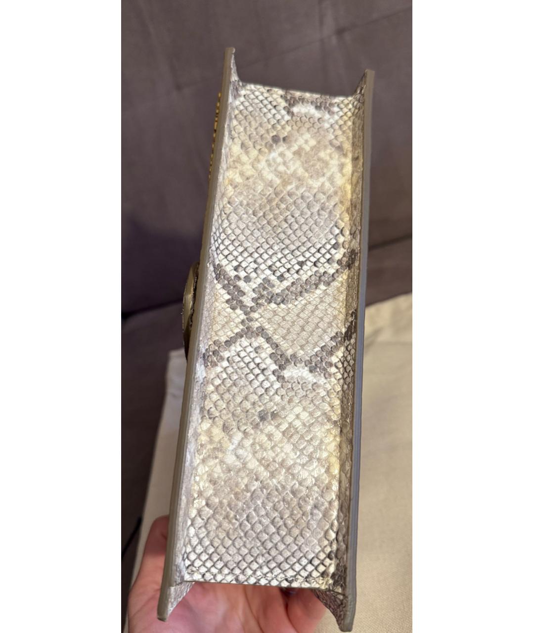 JACQUEMUS Бежевая кожаная сумка через плечо, фото 7