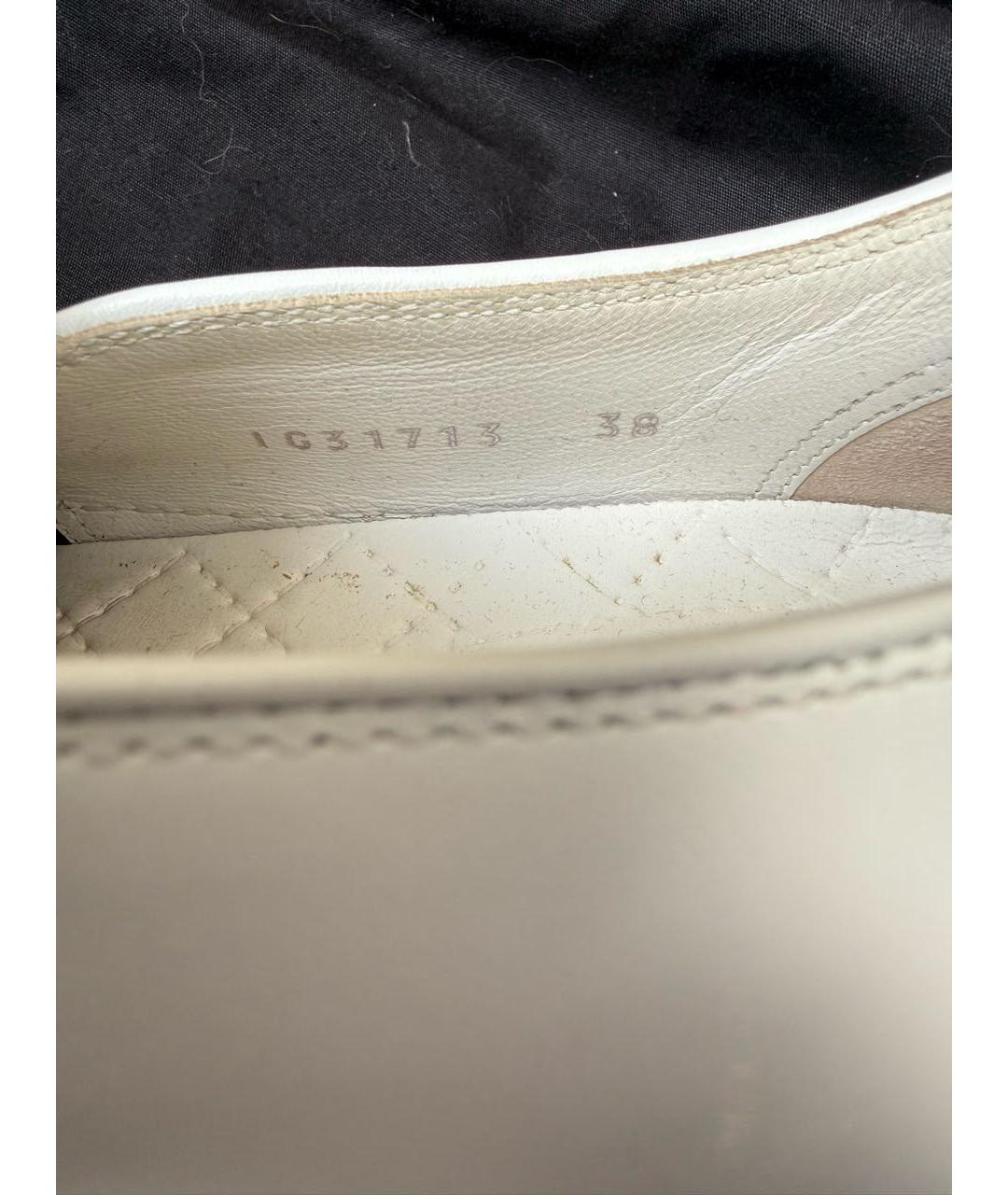 CHANEL Белые кожаные слипоны, фото 5