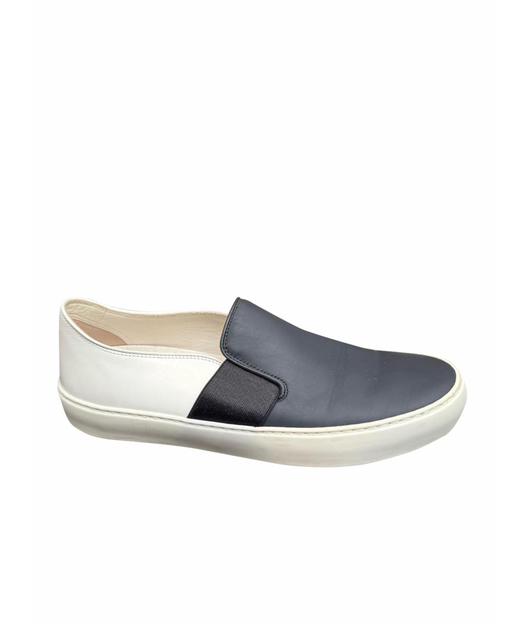 CHANEL Белые кожаные слипоны, фото 1