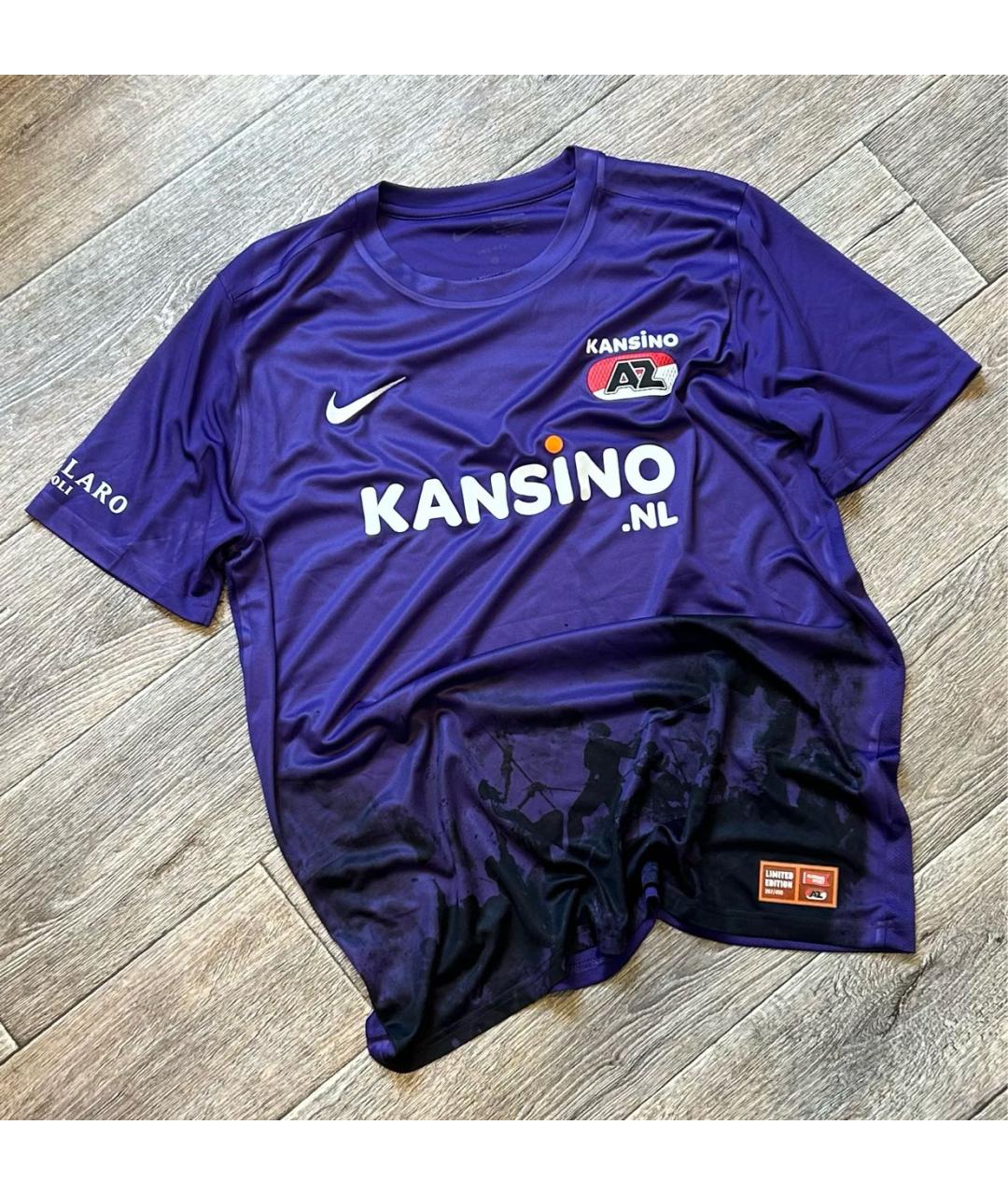 NIKE Фиолетовая синтетическая футболка, фото 9