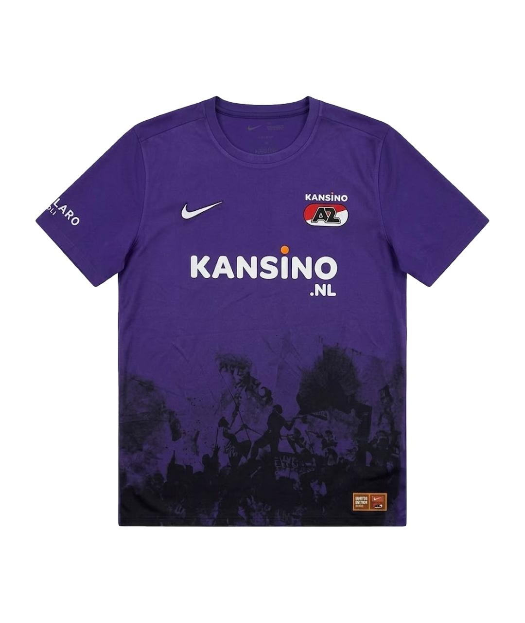 NIKE Фиолетовая синтетическая футболка, фото 1