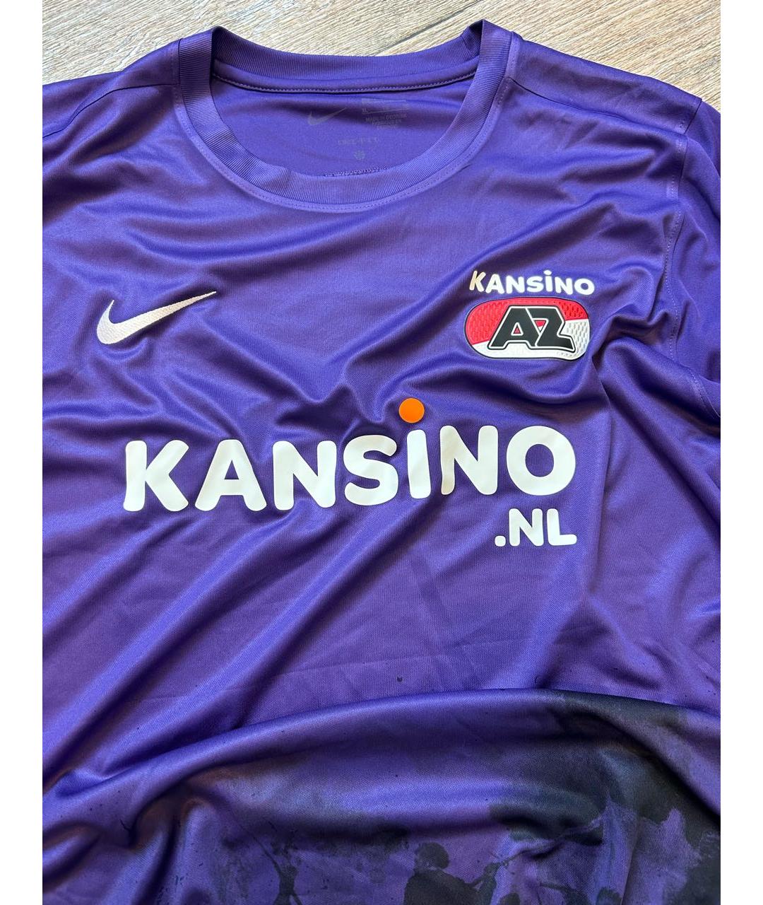 NIKE Фиолетовая синтетическая футболка, фото 4