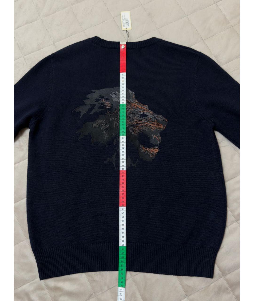 ZILLI Темно-синий кашемировый джемпер / свитер, фото 6