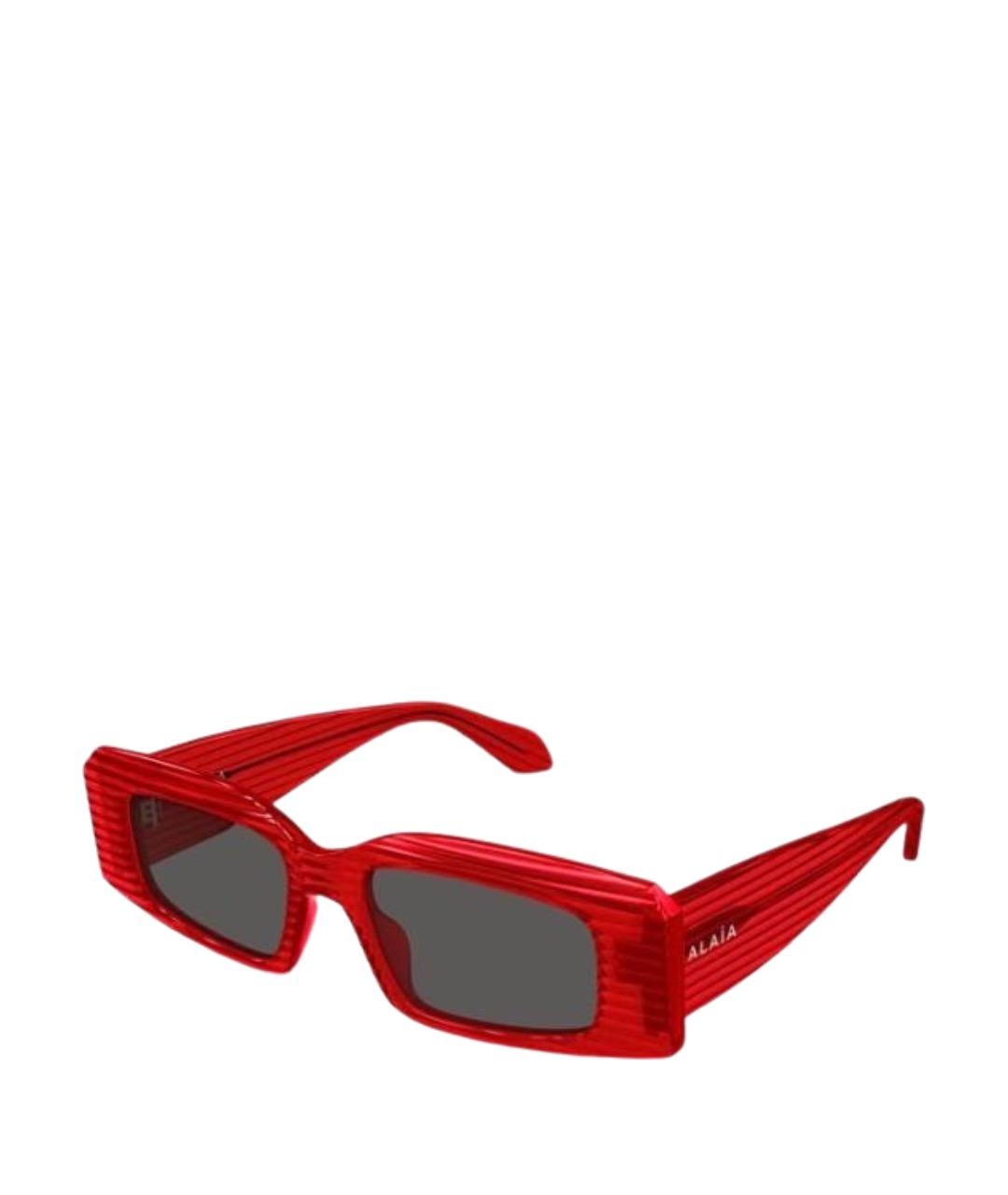 ALAIA Красные пластиковые солнцезащитные очки, фото 1