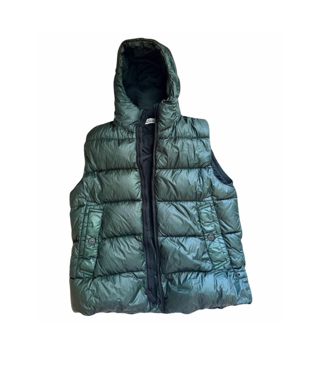STONE ISLAND Зеленый жилет, фото 9