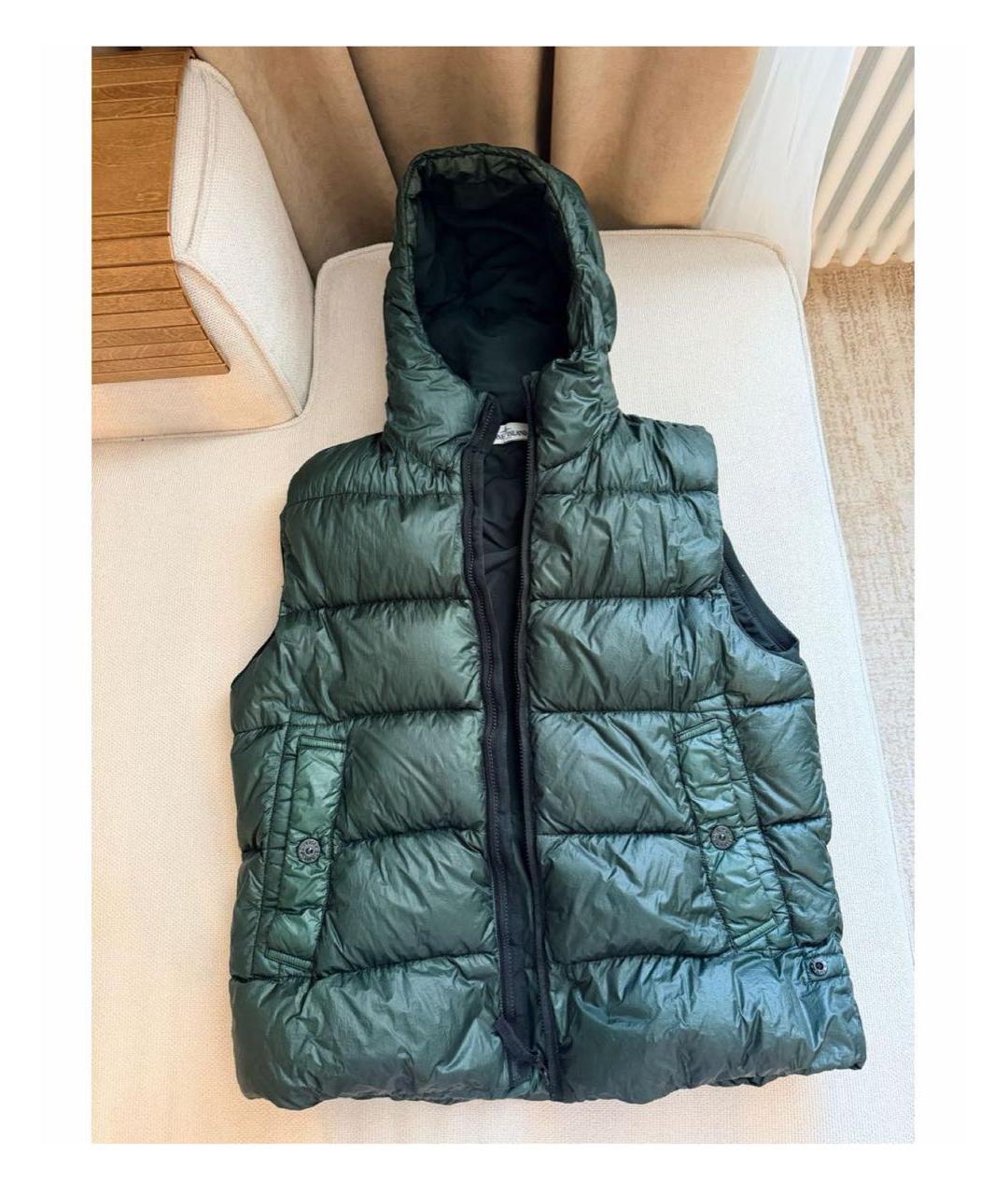 STONE ISLAND Зеленый жилет, фото 2