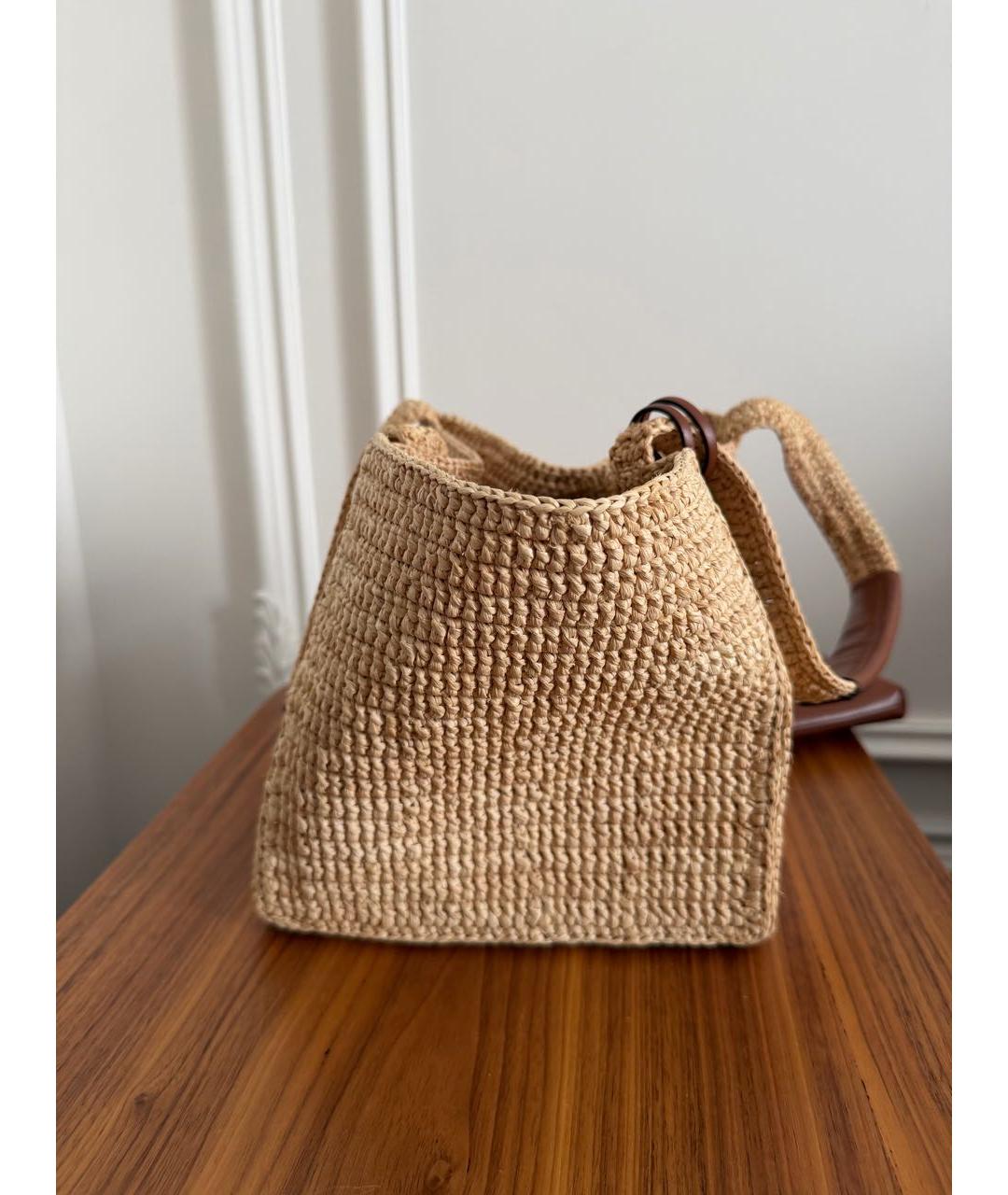 CELINE Пелетеная пляжная сумка, фото 3