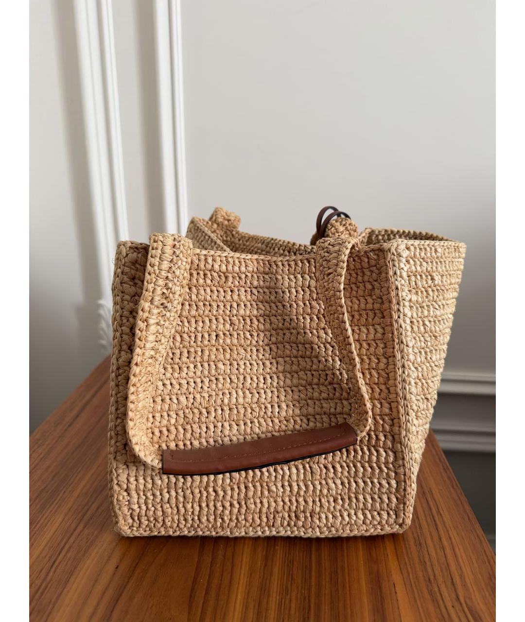 CELINE Пелетеная пляжная сумка, фото 2