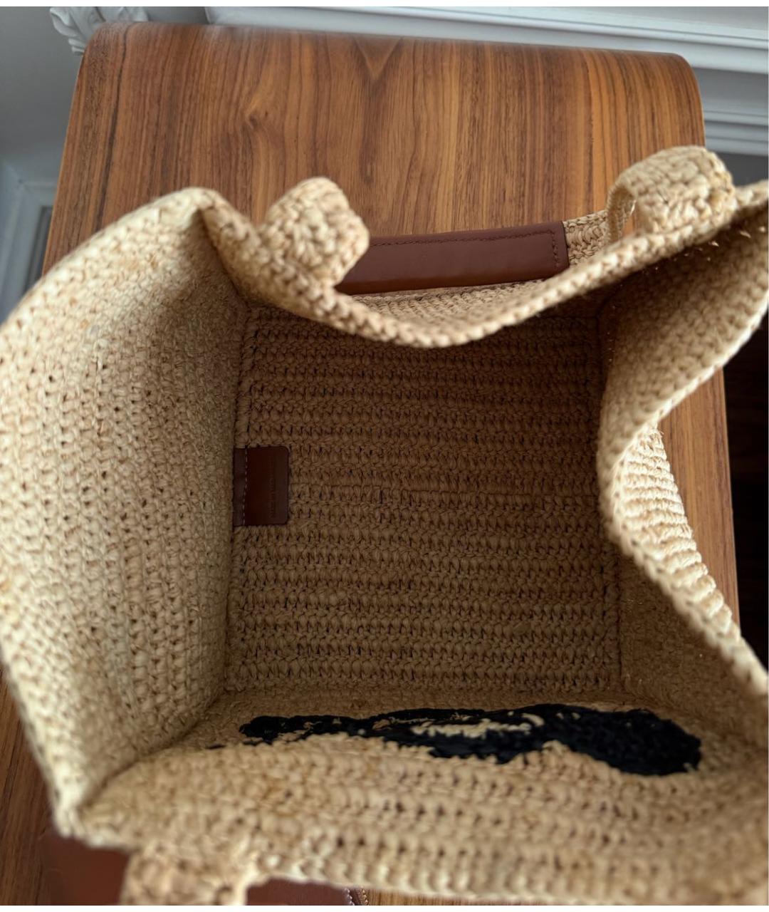 CELINE Пелетеная пляжная сумка, фото 4