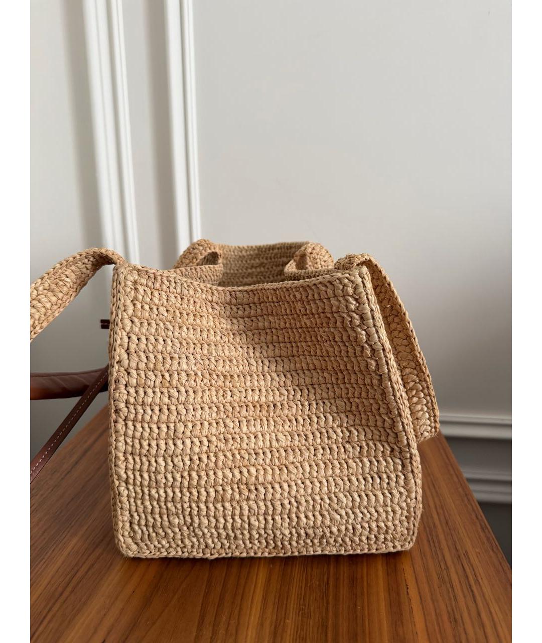 CELINE Пелетеная пляжная сумка, фото 7