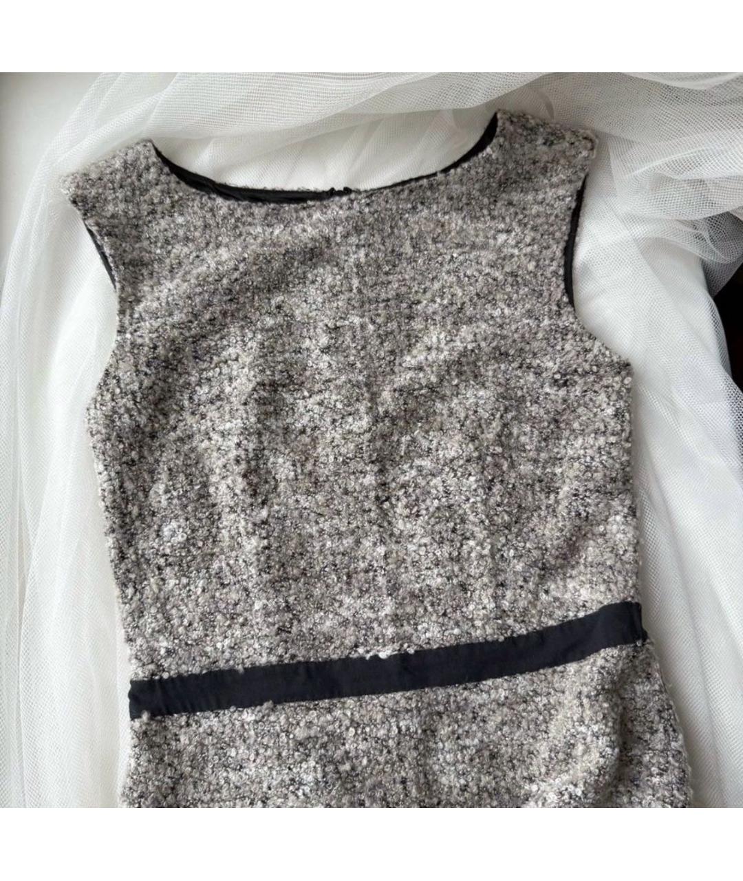 ARMANI EXCHANGE Серое полиэстеровое повседневное платье, фото 2