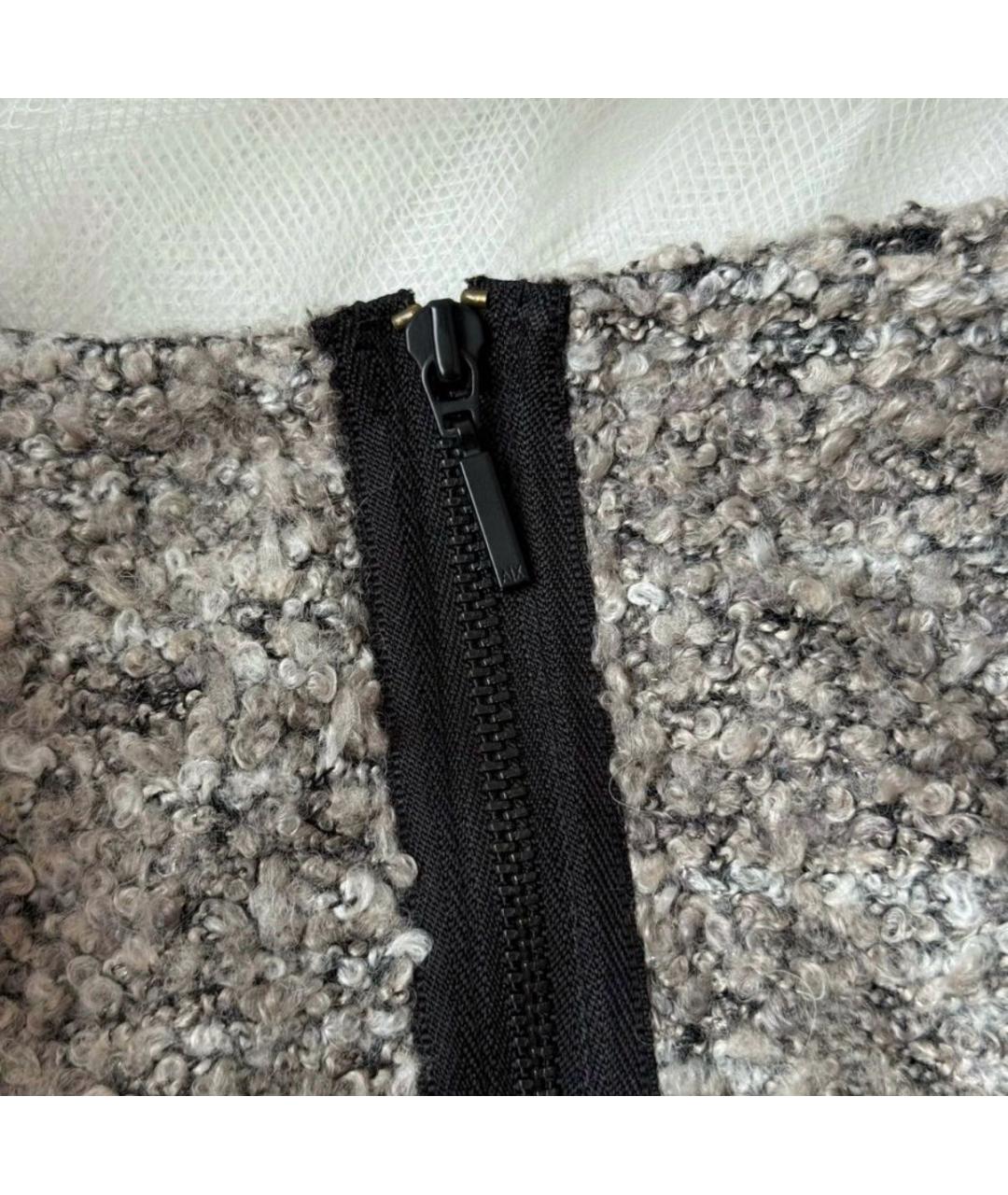 ARMANI EXCHANGE Серое полиэстеровое повседневное платье, фото 3